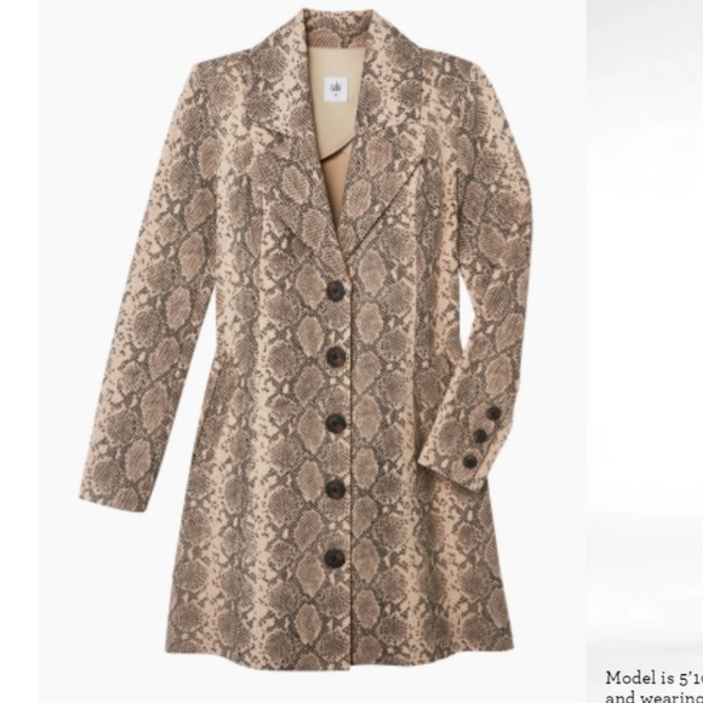 CAbi King Cobra long blazer NWOT